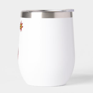 Glitter Cherry Bomb Thermal Wine Tumbler