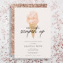 Glitter Chic Watercolor Ice Cream Bridal Shower Invitation