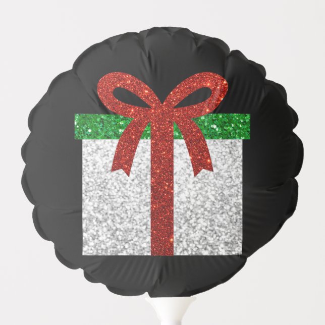 Glitter Christmas Gift Balloon (Front)