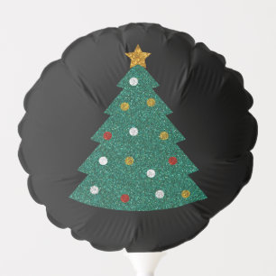 Glitter Christmas Tree Balloon