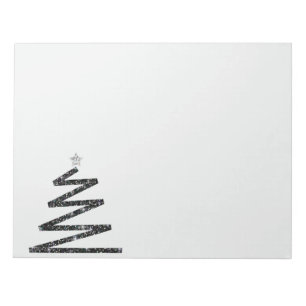Glitter Christmas tree Notepad