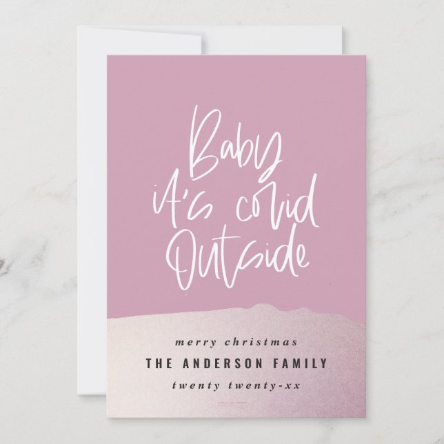 Glitter classy baby its covid outside Christmas (Front)