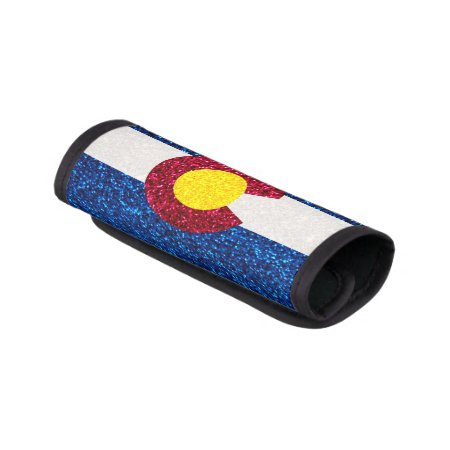 Glitter Colorado Flag Luggage Handle Wrap