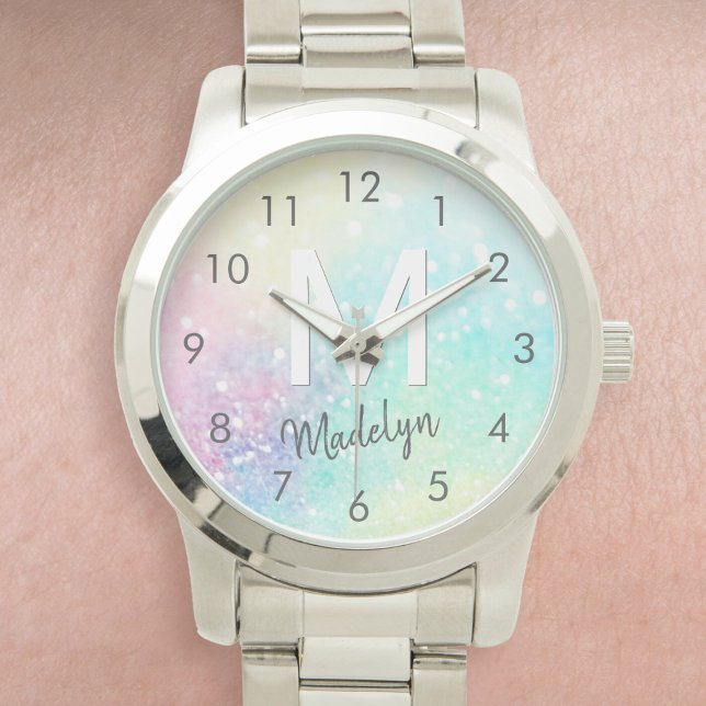 Glitter Colorful Glamorous Pretty Pattern Watch (Creator Uploaded)