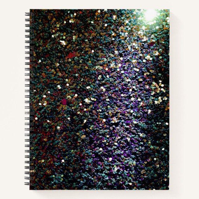 Glitter comet & stars notebook (Front)
