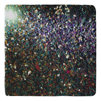 Glitter comet & stars trivet