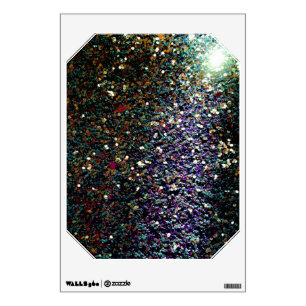 Glitter comet & stars wall sticker