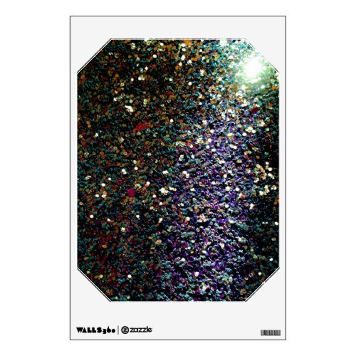 Glitter comet  stars wall sticker