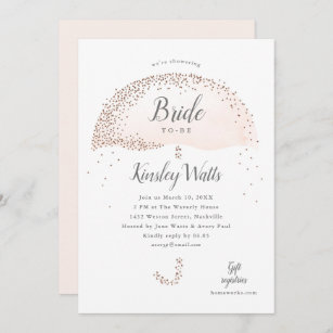 Bridal Shower Invitation Bridal Shower Invitations Shower Invites Personalized little pink umbrella