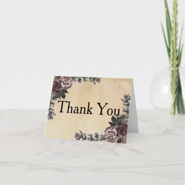 Glitter Confetti Faux Foil Thank You (Front)