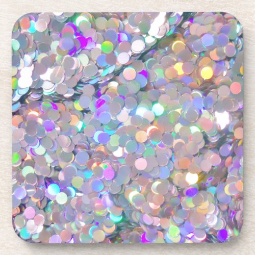 Glitter Confetti Sparkles Drink Coaster