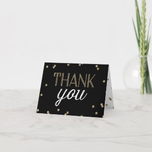 Glitter Confetti Thank You Card