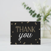 Glitter Confetti Thank You Card | Zazzle