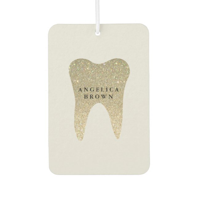 Glitter Dental  Air Freshener (Front)