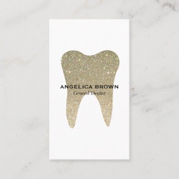 Glitter Dental Business Card by istanbuldesign at Zazzle