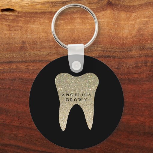 Glitter Dental Keychain Zazzle