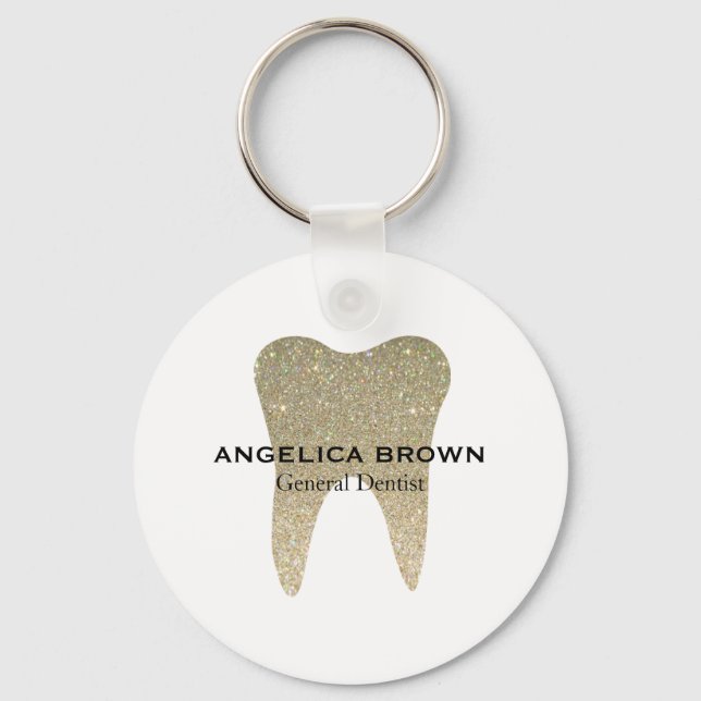 Glitter Dental Keychain (Front)