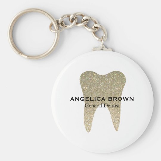 Glitter Dental Keychain