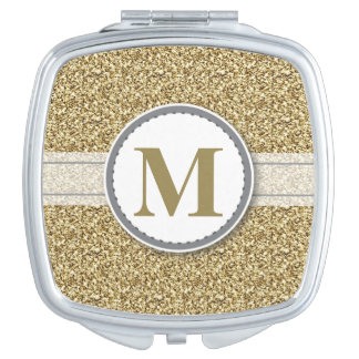 Glitter Design Compact Mirror Bridal Party Gift