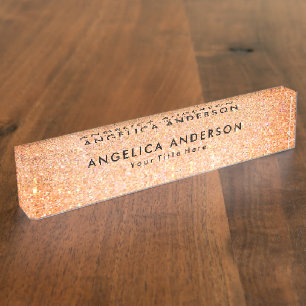 Glitter Desk Name Plate