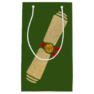 Glitter Diploma Graduation Small Gift Bag