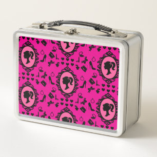 Glitter Doll Birthday Pink Glam Fashion Metal Lunch Box
