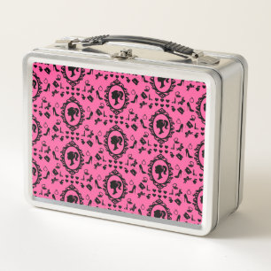 Glitter Doll Birthday Pink Glam Fashion Metal Lunch Box