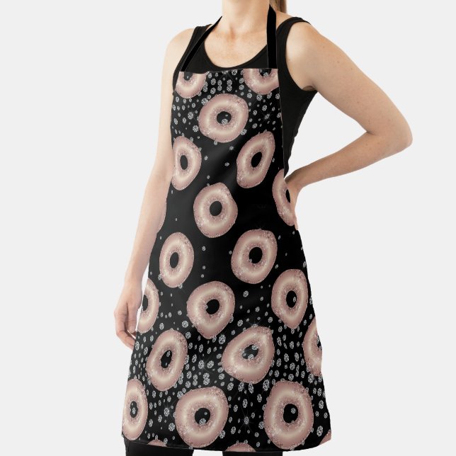 Glitter Donut Confetti Pattern Apron (Insitu)