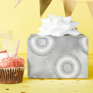 Glitter Donut Confetti Pattern Wrapping Paper