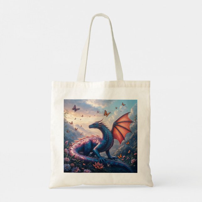 Glitter Dragon  Tote Bag (Back)
