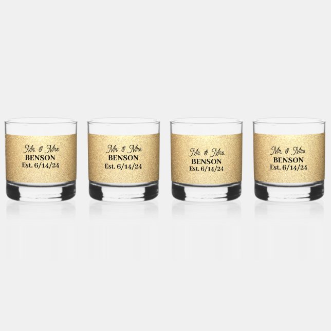 Glitter Drinkware Set Whiskey Glass (Front)