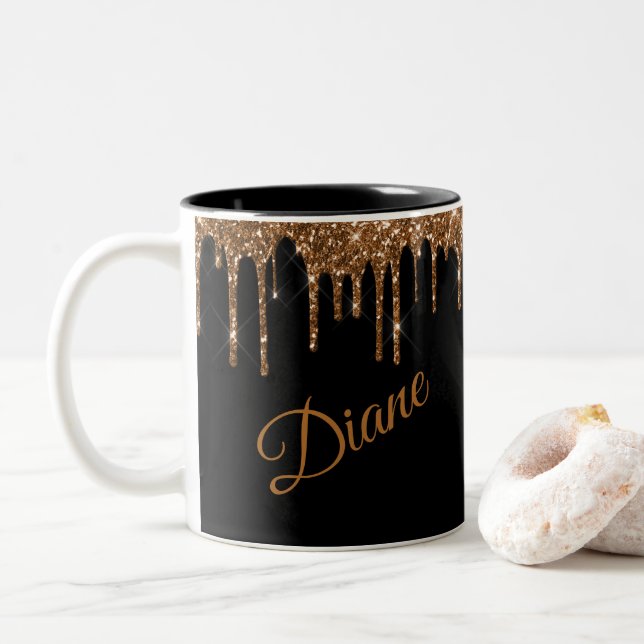 Glitter Drip Mug (With Donut)