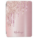 Glitter drip rose gold metallic name girly iPad air cover Glitter drip rose gold metallic name girly iPad air cover