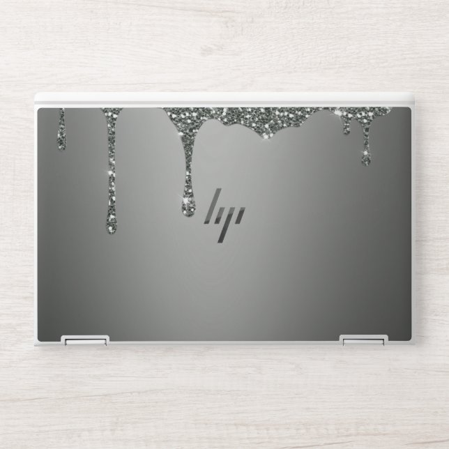 Glitter Drips HP Laptop Skin (Front)