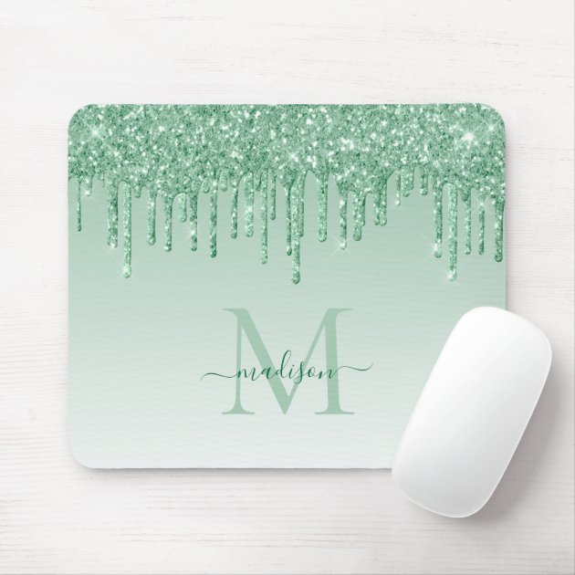 mint green mouse pad