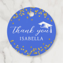 Glitter Dust Confetti Graduation Thank You