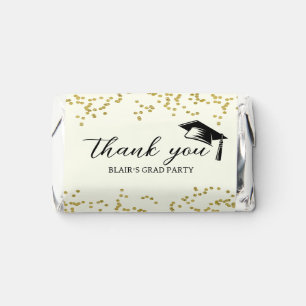 Glitter Dust Confetti Graduation Thank You Hershey's Miniatures