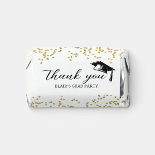 Glitter Dust Confetti Graduation Thank You Hershey's Miniatures
