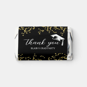 Glitter Dust Confetti Graduation Thank You Hershey's Miniatures