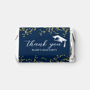 Glitter Dust Confetti Graduation Thank You Hershey's Miniatures