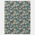 Glitter Effect Floral on Dark Blue