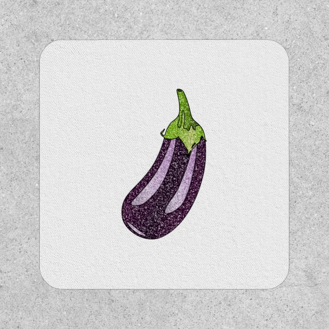 Glitter Eggplant Patch (Front)