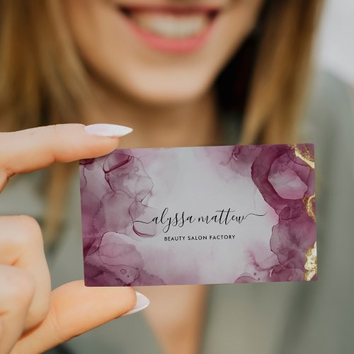 Glitter Elegant Modern Calligraphy Script Custom Business Card