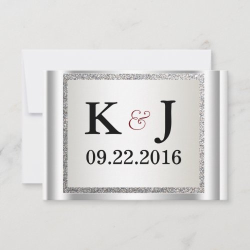 Glitter Elegant Wedding Invitation