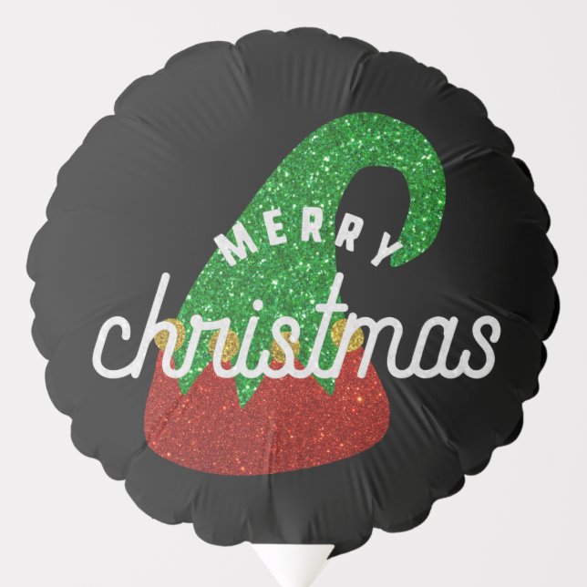 Glitter Elf Hat Balloon (Front)