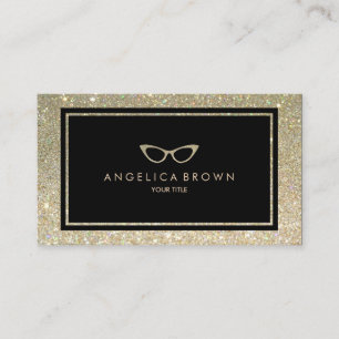 Glitter Eye Glasses Business Card