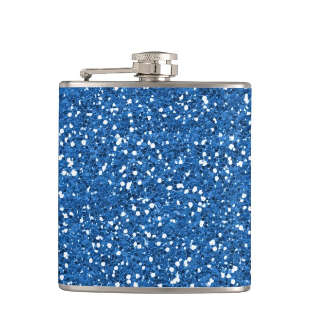 Glitter Faux Foil Confetti Flask (Front)