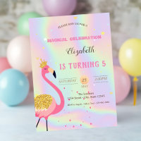 Glitter Flamingo, Holographic Birthday