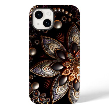 Glitter Floral Botanical Case-Mate iPhone 14 Case