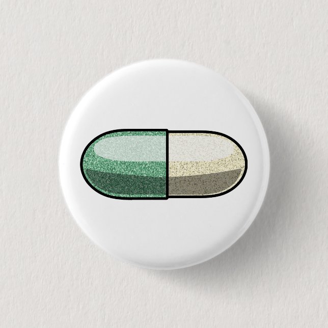 Glitter Fluoxetine Button (Front)